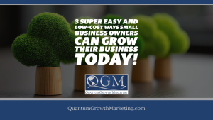 QGM Blog 5.6.25 - 3 Super Easy and Low-Cost Ways Small Business Owners Can Grow Their Business Today!